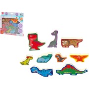 Puzzle/Vkladačka doskové dinosaury