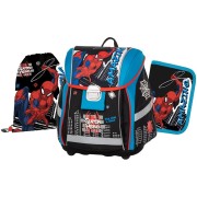 Školská taška Oxybag PREMIUM LIGHT Spider man 3dielny set, dosky na zošity zdarma