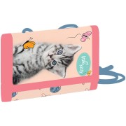 Detská peňaženka na krk Mačka
