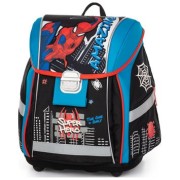 Školská taška Oxybag PREMIUM Light Spiderman a dosky na zošity zdarma