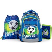 Taška do školy OXY GO futbal 3dielny set a klúčenka zdarma