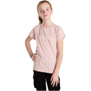 Dievčenské tričko Bettymode NATURAL VIBES krátky rukáv púdrové