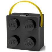 LEGO desiatový box s rukoväťou - čierny