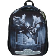 Školská aktovka BAAGL Shelly Batman Dark City a vrecko na chrbát zadarmo