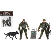 Detská sada vojaci so psom s doplnkami 6ks