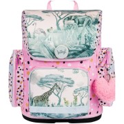 Školská taška BAAGL Ergo Safari a vrecko na chrbát zdarma