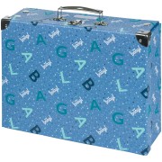 Kufrík na výtvarnú výchovu Baagl Logo modrý