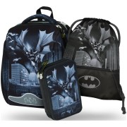 BAAGL Školský set Shelly Batman Dark City ruksak + peračník + vak na chrbát a vrecko na chrbát zadarmo