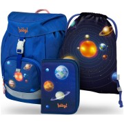 Školský batoh Baagl Airy Planéty 3dielny SET a vrecko na chrbát zadarmo