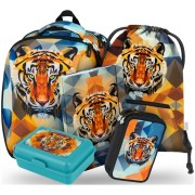 Školská taška BAAGL Shelly Tiger 5dielný set