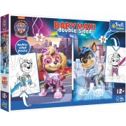 Puzzle MAXI obojstranné 2x10 dielikov Hrdinské psy Labková patrola/Paw patrol