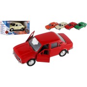 Auto Welly Škoda 105L kov/plast 11cm 1:34-39 na voľný chod 4 farby