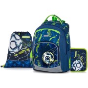 Školský batoh OXY GO Futbal 3dielny set a box na zošity A4 zdarma