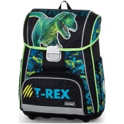 Školská taška Oxybag PREMIUM Premium Dinosaurus a box na zošity A4 zdarma