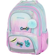 Dievčenský školský ruksak OXY NEXT Rainbow a box na zošity A4 zadarmo