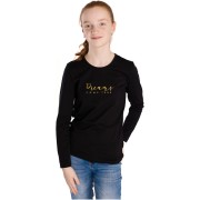 Dievčenské tričko Bettymode DREAMS dlhý rukáv čierne