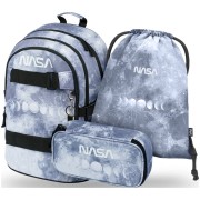 Školský batoh pre 2. stupeň BAAGL Skate NASA Grey SET