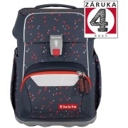 Školská taška pre prvákov Step by Step BASIS Anthrazit Triangles, 4dielny set, doprava zadarmo