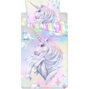 Obliečky fototlač Unicorn Pastel Rainbow