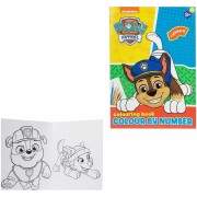 Maľovanie podľa čísel, pracovný zošit so samolepkami Tlapková patrola/Paw Patrol