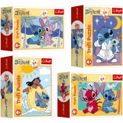 Minipuzzle Stitchova dobrodružstvo 54 dielikov, 4 druhy
