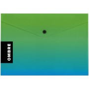 Obálka s cvokom A5 OMBRE zelená