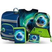 Školská taška Baagl Zippy Plus Futbalová Lopta 5dielny set