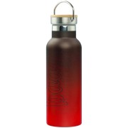 BAAGL Termofľaša s bambusovým viečkom Gradient červeno-čierna, 500 ml