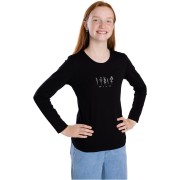 Tričko pre dievčatá Bettymode WILD BLACK dlhý rukáv