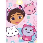 Detská deka Gabbys Dollhouse Music 100x150 cm