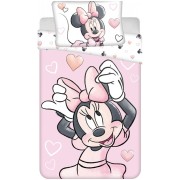 Detské obliečky do postieľky Minnie Blush Pink 100x135, 40x60 cm
