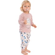 Detské pyžamo Bettymode KOČIČIA RODINKA dlhý rukáv