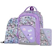 Školský batoh OXY GO Funny Girl, 3dielny set