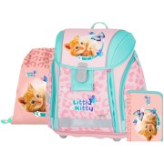 Školská taška pre prvákov Oxybag PREMIUM LIGHT Mačka set