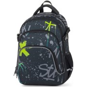 Školský batoh OXY SCOOLER Graffiti Blue