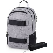 Školská taška OXY Sport Grey Melange + etue