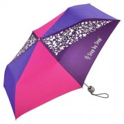 Detský skladací dáždnik: ružová/fialová/modrá