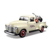 Maisto - Harley-Davidson Custom, 1950 Chevrolet 3100 Pickup + 2001 FLSTS Heritage Springer
