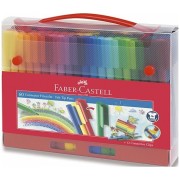 Detské fixy Faber-Castell Connector taška 60 farieb