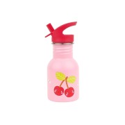 A Little Lovely Company - nerezová jednovrstvová fľaša na pitie, 350 ml – veselé čerešničky