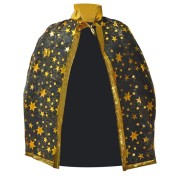 Čarodejnícky plášť čiernozlatý 77x124cm