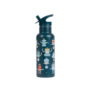 A Little Lovely Company – nerezová fľaša na pitie, 500 ml – roboti