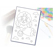 Maľovanie pieskom šablóna A4 vianočný anjelik