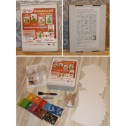 Adventný kalendár maľovanie pieskom