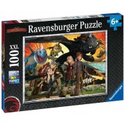 Puzzle Ako vycvičiť draka: Priatelia XXL 100 dielov