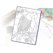 Maľovanie pieskom šablóna A4 ara