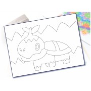 Maľovanie pieskom šablóna A4 animák 1