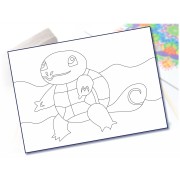 Maľovanie pieskom šablóna A4 animák 2