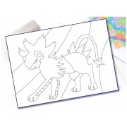 Maľovanie pieskom šablóna A4 animák 4