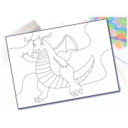 Maľovanie pieskom šablóna A4 animák 6